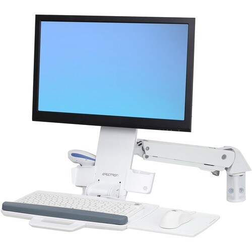 Ergotron StyleView Mounting Arm for Monitor, Keyboard, Bar Code Reader, Mouse - Height Adjustable - 24" Screen Support - 29.10 lb Load Capacity - 75 x 75, 100 - 45-266-216 - Image 3