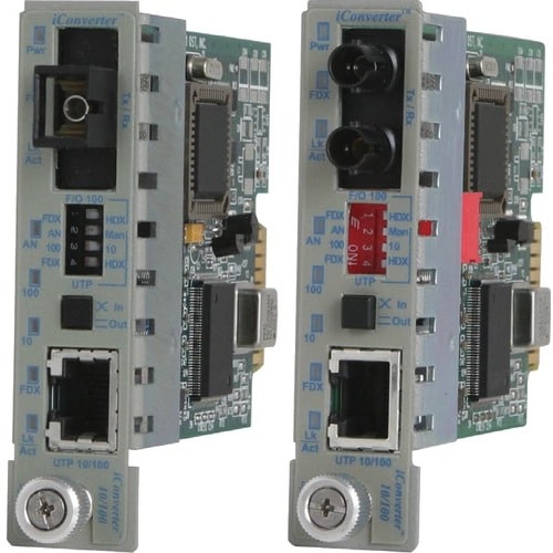 10/100 BASE-T 100BASE-FX FIBERETHERNET SC SM 1310 30KM WIDE TEMP - 8383-1W