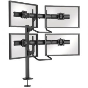 Chief KONTOUR K4G220B Desk Mount for Flat Panel Display - Black - 19" to 24" Screen Support - 60 lb Load Capacity - 75 x 75, 100 x - K4G220B