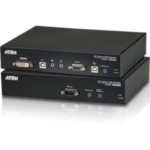 ATEN DVI Optical KVM Extender-TAA Compliant - 1 Computer(s) - 1 Local User(s) - 1 Remote User(s) - 1968.50 ft Range - WUXGA - 1920 x 1200 Maximum - CE680