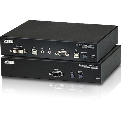 ATEN Long Distance DVI Optical KVM Extender-TAA Compliant - 1 Computer(s) - 1 Local User(s) - 1 Remote User(s) - 65616.80 ft Range - WUXGA - 1920 x - CE690 - Image 3