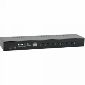 8PORT RACKMOUNT KVM SWITCH 1U DVI /USB W AUDIO 2PORT USB HUB - B043-DUA8-SL
