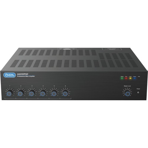6-INPUT 200-WATT MIXER AMPLIFIER WITH AUTOMATIC SYSTEM TES - AA200PHD