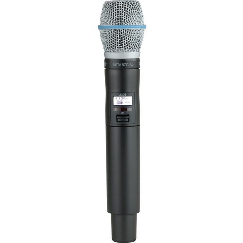 Shure ULXD2/B87C ULXD2 Digital Handheld Transmitter with Beta 87C Capsule - 470 MHz to 534 MHz Operating Frequency - 30 Hz to 20 kHz Frequency Response - 328.08 - ULXD2/B87C=-G50