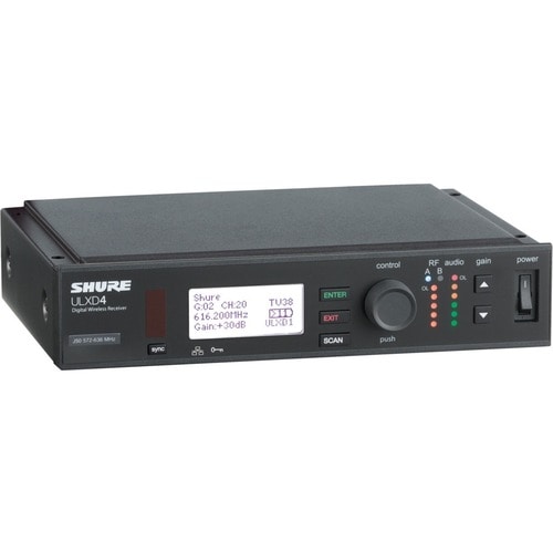 Shure Digital Wireless Receiver - 470 MHz to 534 MHz Operating Frequency - 25 kHz - 328.08 ft Operating Range ULXD4=-G50 - ULXD4=-G50 - Image 2