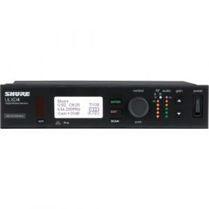 Shure Digital Wireless Receiver - 534 MHz to 598 MHz Operating Frequency - 25 kHz - 328.08 ft Operating Range ULXD4=-H50 - ULXD4=-H50