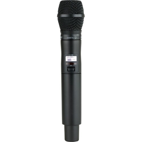Shure Digital Handheld Transmitter with SM87 Capsule - 534 MHz to 598 MHz Operating Frequency - 30 Hz to 20 kHz Frequency Response - 328.08 ft Operating Range - ULXD2/SM87=-H50