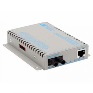 iConverter 10/100/1000 Gigabit Ethernet Fiber Media Converter ST Single-Mode 12km - 1 x 10/100/1000BASE-T; 1 x 1000BASE-LX; Wall-Mount Standalone; US AC Powered; Lifetime Warranty 8521N-1-D - 8521N-1-D