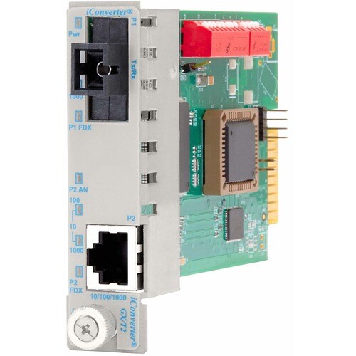 iConverter 10/100/1000 Gigabit Ethernet Single-Fiber Media Converter SC Single-Mode BiDi 20km Module - 1 x 10/100/1000BASE-T; 1 x 1000BASE-BX-U (1310/1550); Internal Module; Lifetime Warranty 8530N-1 - 8530N-1