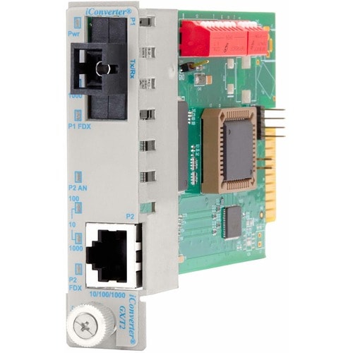 iConverter 10/100/1000 Gigabit Ethernet Single-Fiber Media Converter SC Single-Mode BiDi 20km Module - 1 x 10/100/1000BASE-T; 1 x 1000BASE-BX-D (1550/1310); Internal Module; Lifetime Warranty 8531N-1 - 8531N-1
