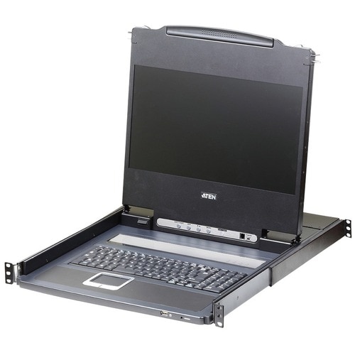 ATEN CL6700MW DVI Full HD LCD Console-TAA Compliant - 17.3" LCD - Full HD - 1920 x 1080 - 5 x USB - 2 x HDMI - 2 - CL6700MW