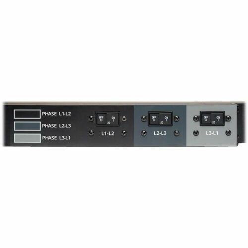 Eaton Tripp Lite Series 3-Phase Local Metered PDU, 8.6 kW, 45 208V outlets (36 C13, 9 C19), 6 ft. (1.83 m) NEMA L21-30P Input connection, TAA Compliant - - PDU3MV6L2130A - Image 7