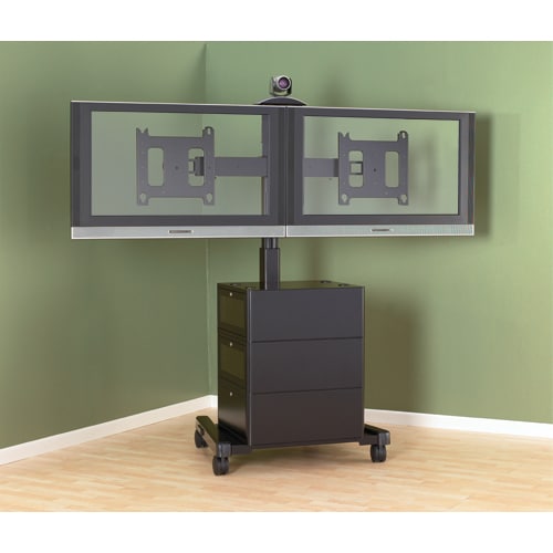 Chief Large Flat Panel Mobile Display Cart - For displays 42-86" - Up to 71" Screen Support - 200 lb Load Capacity - 81.6" Height x 37.1" Width - PFCUB-G - Image 3