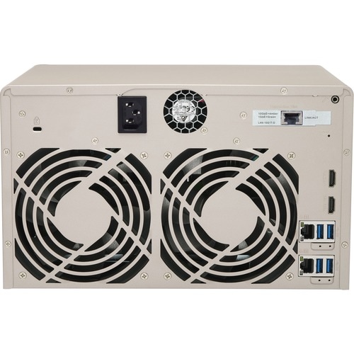 8-BAY AMD X86-BASED NAS 2.4GHZ 4GB DDR3L MAX 16GB SATA 6GBE 2XGBE - TVS-863-US - Image 3