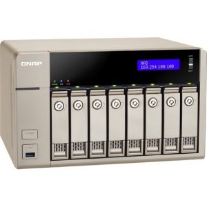 8-BAY AMD X86-BASED NAS 2.4GHZ 8GB DDR3L 16GB SATA 2XGBE 1 10GBE - TVS-863+-US