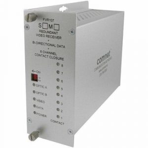 ComNet FVT107S1 Video Receiver/Data Transceiver - 1 Input Device - 1 Output Device - 157480.31 ft RangeNetwork (RJ-45) - 2 x ST Ports - Optical Fiber - CCTV - FVT107S1