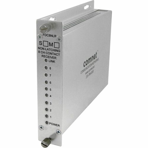 8CH CONTACT CLOSURE RECEIVER NON-LATCHING SM 1 FIBER - FDC8NLRS1