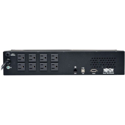 Eaton Tripp Lite Series SmartPro 120V 1.5kVA 1kW Line-Interactive Sine Wave UPS, 2U Rack/Tower, LCD, USB, DB9, 8 Outlets - 2U Rack/Tower - 6.50 Minute Stand-by - 120 - SMC15002URM - Image 3