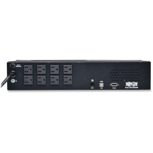 Eaton Tripp Lite Series SmartPro 120V 1.5kVA 1kW Line-Interactive Sine Wave UPS, 2U Rack/Tower, LCD, USB, DB9, 8 Outlets - 2U Rack/Tower - 6.50 Minute Stand-by - 120 - SMC15002URM - Image 6