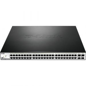 52PORT GIGABIT SMART MGD POE SWITCH 4SFP PORTS 370W POE BUDGET - DGS-1210-52MP