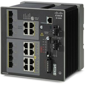 Cisco IE 4000 4 X SFP 1G WITH 8 X 1G POE 4 X 1G COMBO LAN BASE IE-4000-4GS8GP4G-E