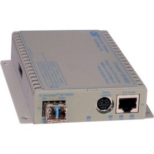 Omnitron Systems iConverter 10/100M2 Transceiver/Media Converter - 1 x Network (RJ-45) - 1 x SC Ports - DuplexSC Port - Management Port - Single-mode - 0.1 mil, 0.1 - 8911N-1-A