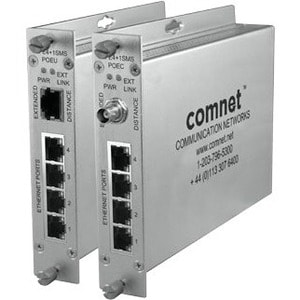 Comnet 4PORT 10/100 ENET S M SWITCH WITH POE+ W/UTP COPPERLINE UPLINK CLFE4+1SMSPOEU