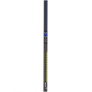 Eaton Metered Input rack PDU, 0U, L21-30P input, 8.64 kW max, 120/208V, 24A, 10 ft cord, Three-phase, Outlets: (24) 5-20R - NEMA L21-30P - 24 x NEMA 5-20R - EMI344-10