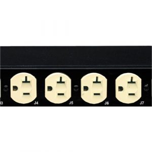 Eaton Basic PDU, 0U, L14-30P input, 5.76 kW, 120/240V, 24A, 10 ft cord, (8) 5-20R, (20) C13 (6) C19, TAA - Basic - NEMA L14-30P - 38U - - EBA200-10
