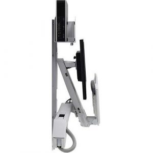 Ergotron StyleView Wall Mount for Monitor, CPU, Keyboard, Scanner, Mouse - White - 24" Screen Support - 29 lb Load Capacity - 100 x 100, 75 x 75 - 45-273-216