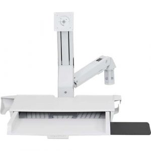 Ergotron StyleView Mounting Arm for Monitor, Bar Code Reader, Keyboard, Mouse - Height Adjustable - 24" Screen Support - 32 lb Load Capacity - 75 x 75, 100 - 45-260-216