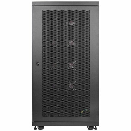 24U RACK ENCLOSURE CABINET NETWORK SERVER INDUSTRIAL 1000LBS - SR24UBFFD - Image 2