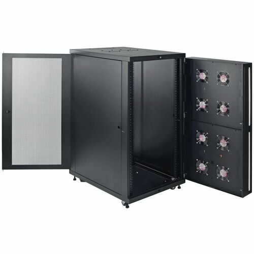 24U RACK ENCLOSURE CABINET NETWORK SERVER INDUSTRIAL 1000LBS - SR24UBFFD - Image 5