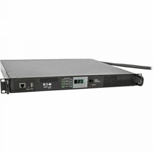 Eaton Tripp Lite Series 5.8kW Single-Phase Monitored Automatic Transfer Switch PDU, 2 200-240V 30A L6-30P Inputs, 1 L6-30R Outlet, 1U - NEMA L6-30P - 1 x NEMA L6-30R - PDUMNH30HVAT