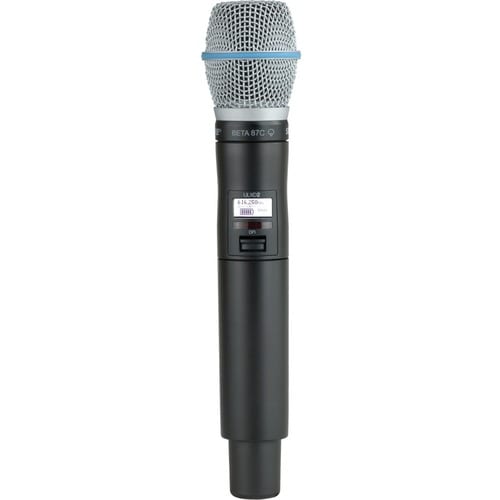 Shure ULXD2/B87C ULXD2 Digital Handheld Transmitter with Beta 87C Capsule - 902 MHz to 928 MHz Operating Frequency - 30 Hz to 20 kHz Frequency Response - 328.08 - ULXD2/B87C=-X52