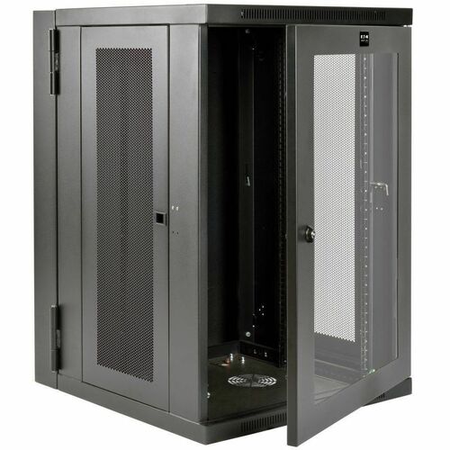 18U WALL MOUNT RACK ENCLOSURE CABINET HINGED DEEP ACRYLLIC WINDOW - SRW18USDPG - Image 3