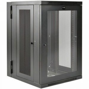 18U WALL MOUNT RACK ENCLOSURE CABINET HINGED DEEP ACRYLLIC WINDOW - SRW18USDPG