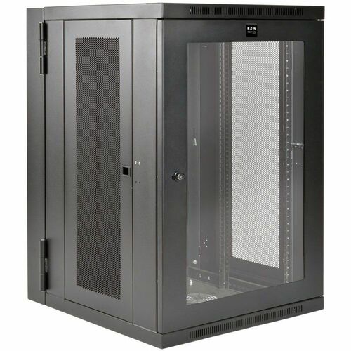 18U WALL MOUNT RACK ENCLOSURE CABINET HINGED DEEP ACRYLLIC WINDOW - SRW18USDPG