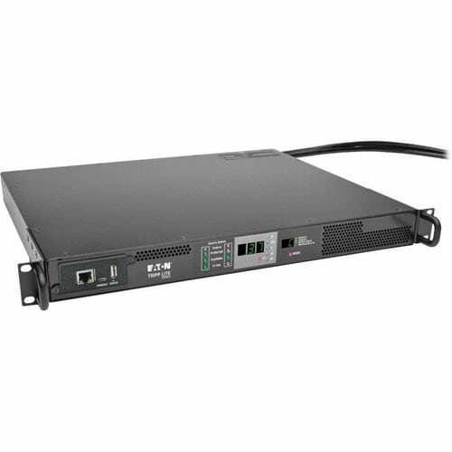 Eaton Tripp Lite Series 3.8kW Single-Phase Monitored Automatic Transfer Switch PDU, 2 200-240V IEC309 16A Blue Inputs, 1 IEC309 16A Blue Outlet, 1U - IEC 60309 16A Blue - PDUMNH16HVAT