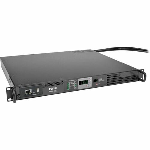 Eaton Tripp Lite Series 3.8kW Single-Phase Monitored Automatic Transfer Switch PDU, 2 200-240V 16A L6-20P Inputs, 1 L6-20R Outlet, 1U - 3.80 kVA - 1U PDUMNH20HVAT - PDUMNH20HVAT