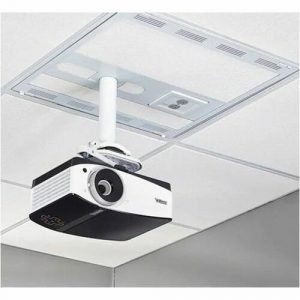 Chief 2' x 2' Ceiling Storage Box for AV Components and Column Drop - White - 100 lb Load Capacity CMS492CP2 - CMS492CP2