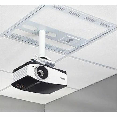 Chief 2' x 2' Ceiling Storage Box for AV Components and Column Drop - White - 100 lb Load Capacity CMS492CP2 - CMS492CP2