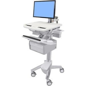 Ergotron SV CART WITH LCD ARM TALL DOUBLE DRAWER SV43-12C0-0