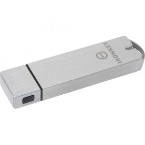 128GB IRONKEY BASIC S1000 ENCRYPTED USB 3.0 FIPS 140-2 LVL - IKS1000B/128GB