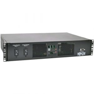 Eaton Tripp Lite Series 7.7kW Single-Phase 200-240V Local Metered Automatic Transfer Switch PDU, 2 IEC309 32A Blue Inputs, 16 C13, 2 C19 Outlets, 2U, TAA - IEC 60309 - PDUMH32HVAT