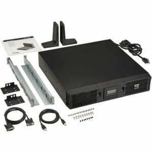 Eaton Tripp Lite Series SmartOnline 1500VA 1350W 120V Double-Conversion UPS - 8 Outlets, Extended Run, Network Card Included, LCD, USB, DB9, 2U Rack/Tower - 2U Tower/Rack/Wall Mountable - - SU1500RTXLCDN