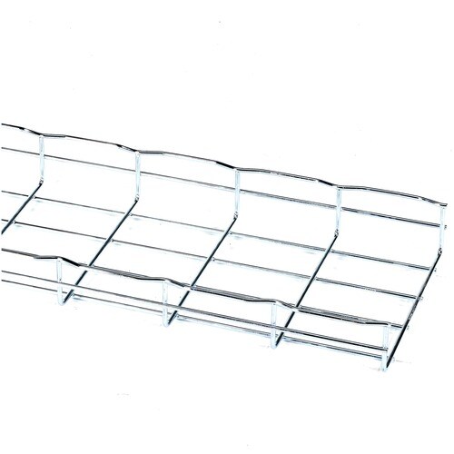 Black Box Basket Tray Section - 2"H x 10'L x 8"W, Steel, 3-Pack - Cable Tray - 10 ft Length - Steel - 3 Pack - TAA Compliant - RM783-3PK