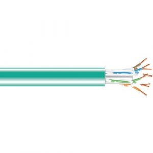 1000FT CAT6A 650MHZ SOLID BULK CABLE UTP CMP GREEN - C6ABC51-GN-1000