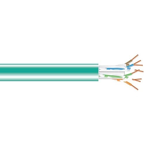 1000FT CAT6A 650MHZ SOLID BULK CABLE UTP CMP GREEN - C6ABC51-GN-1000