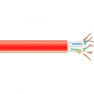 1000FT CAT6A 650MHZ SOLID BULK CABLE UTP CMP RED - C6ABC51-RD-1000